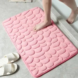 New Model more choices of color 1pc embossed fiber carpet,bathroom living room anti slip mat,pebble floor mat,household items