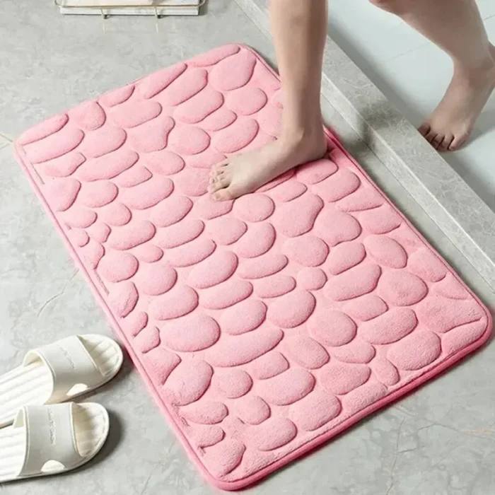 New Model more choices of color 1pc embossed fiber carpet,bathroom living room anti slip mat,pebble floor mat,household items