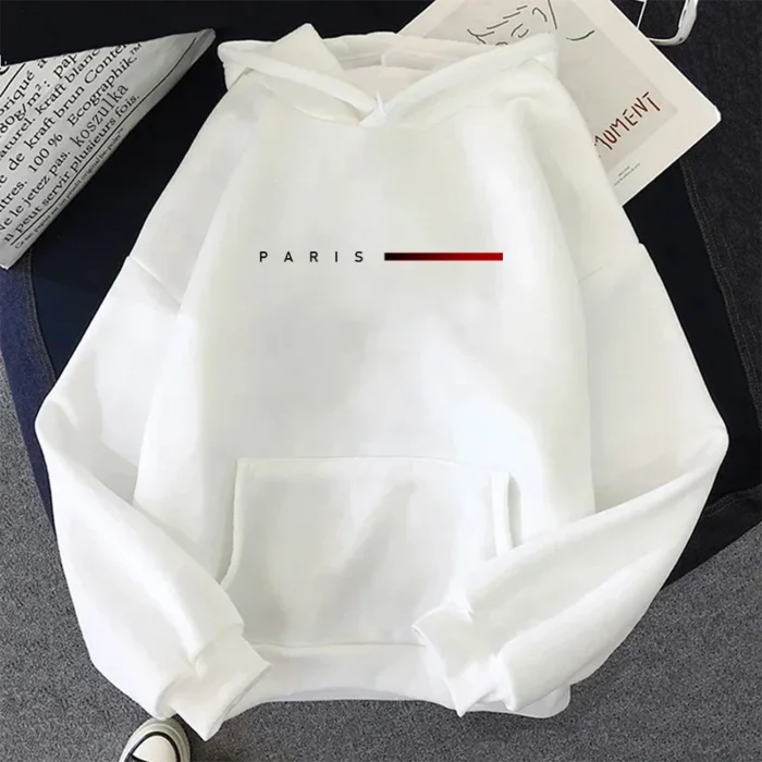 Paris Letter Womens Sweatshirts Printed Home Casual Hoodies Sports Pullover Tops Daily High Quality Woman Clothing Autumn Winter