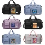 Italian Brainrot Duffel Handbags Tung Tungtung Sahur Large Capacity Fitness Sport Yoga Bags Carry on Travel Bag Clothes Storage