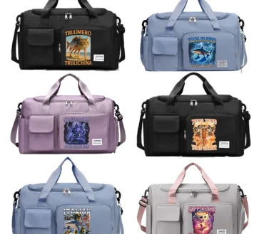 Italian Brainrot Duffel Handbags Tung Tungtung Sahur Large Capacity Fitness Sport Yoga Bags Carry on Travel Bag Clothes Storage