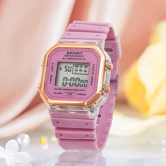 New Children's LED Digital Watch Student Multi Functional Outdoor Sports Watch Minimalist Men's and Women's Electronic Watch