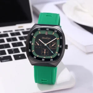 Fashion Large Dial Quartz Watch Casual Silicone Strap Women Watches Waterproof Couple Wristwatch Relojes Para Mujer