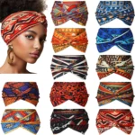 Widening High Strength Bohemian Yoga Sports Headband African Style Headband
