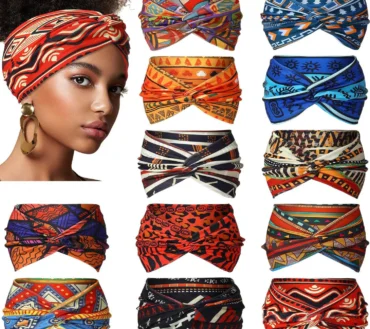 Widening High Strength Bohemian Yoga Sports Headband African Style Headband