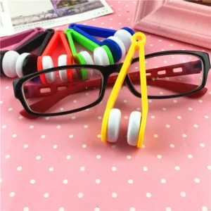 2 pieces of 7 fold multifunctional portable glasses wipe glasses clean and clean without leaving traces of multi-colored