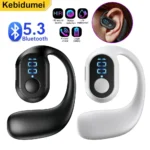 Bluetooth 5.3 Headphone Ear Hook Wireless Earphone LED Display HD Calling Mic Surround Sound Earbud HiFi Stereo Gaming Headset