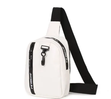 Fashion PU Leather Waist Bag Solid Color All-match Shoulder Crossbody Bag Chest Bag Women Girls