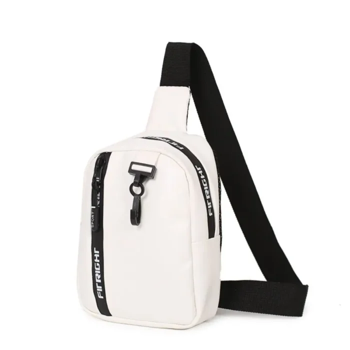 Fashion PU Leather Waist Bag Solid Color All-match Shoulder Crossbody Bag Chest Bag Women Girls