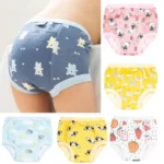 6 Layers Baby Elinfant 2 Size Diapers For Swimming Absorbent Ecological Diapers Reusable Training Panties Happy Flute Newborn