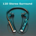 Wireless Bluetooth Earphones Neckband Headphones Gaming Stereo Sports Headset Halter Waterproof Magnetic Earbud with LED Display