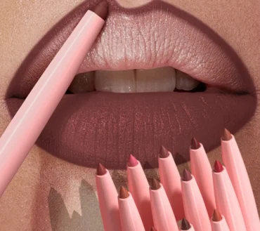 Tapered Nib Lip Liner Pencil Matte Red Brown Plumping Lip Stain Lasting Waterproof Fine Lipstick Slim Lip Outline Contour Makeup
