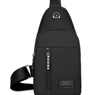Business Men's Chest Bag Shoulder Messenger Bag Casual Canvas Travel Bag Waist Bag Multifunctional Waterproof Storage Bag