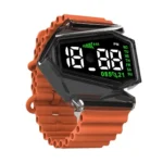 New Touch LED Digital Electronic Airplane Watch Luminous Sports Wristwatch For Men Student Kids Boys Gift Relojes Para Hombre