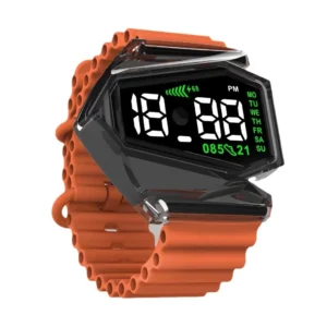 New Touch LED Digital Electronic Airplane Watch Luminous Sports Wristwatch For Men Student Kids Boys Gift Relojes Para Hombre