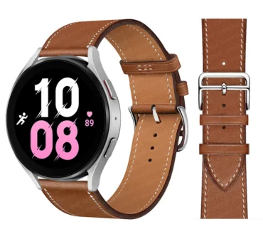 20mm 22mm Leather Band For Samsung Galaxy watch 5/6/pro/4/classic 44mm 40mm Active 2/3/S3/Huawei GT-2-Pro Bracelet watch 4 strap